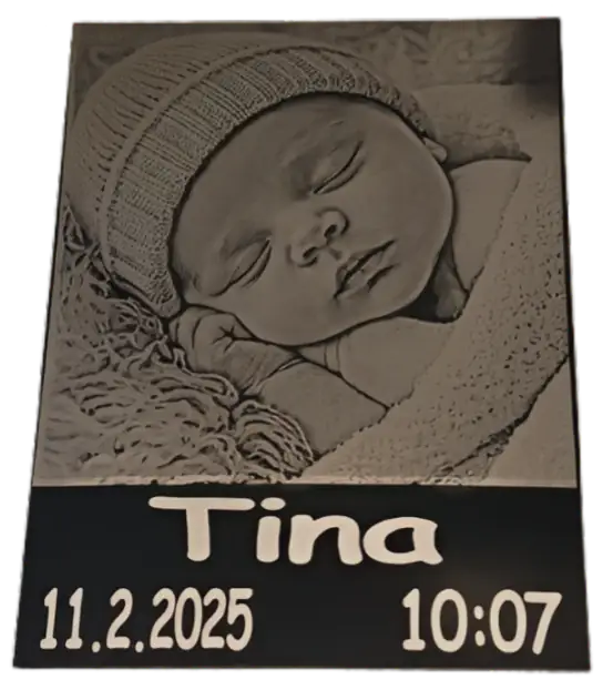 Personalized Baby Milestone Plaque 20x15 cm