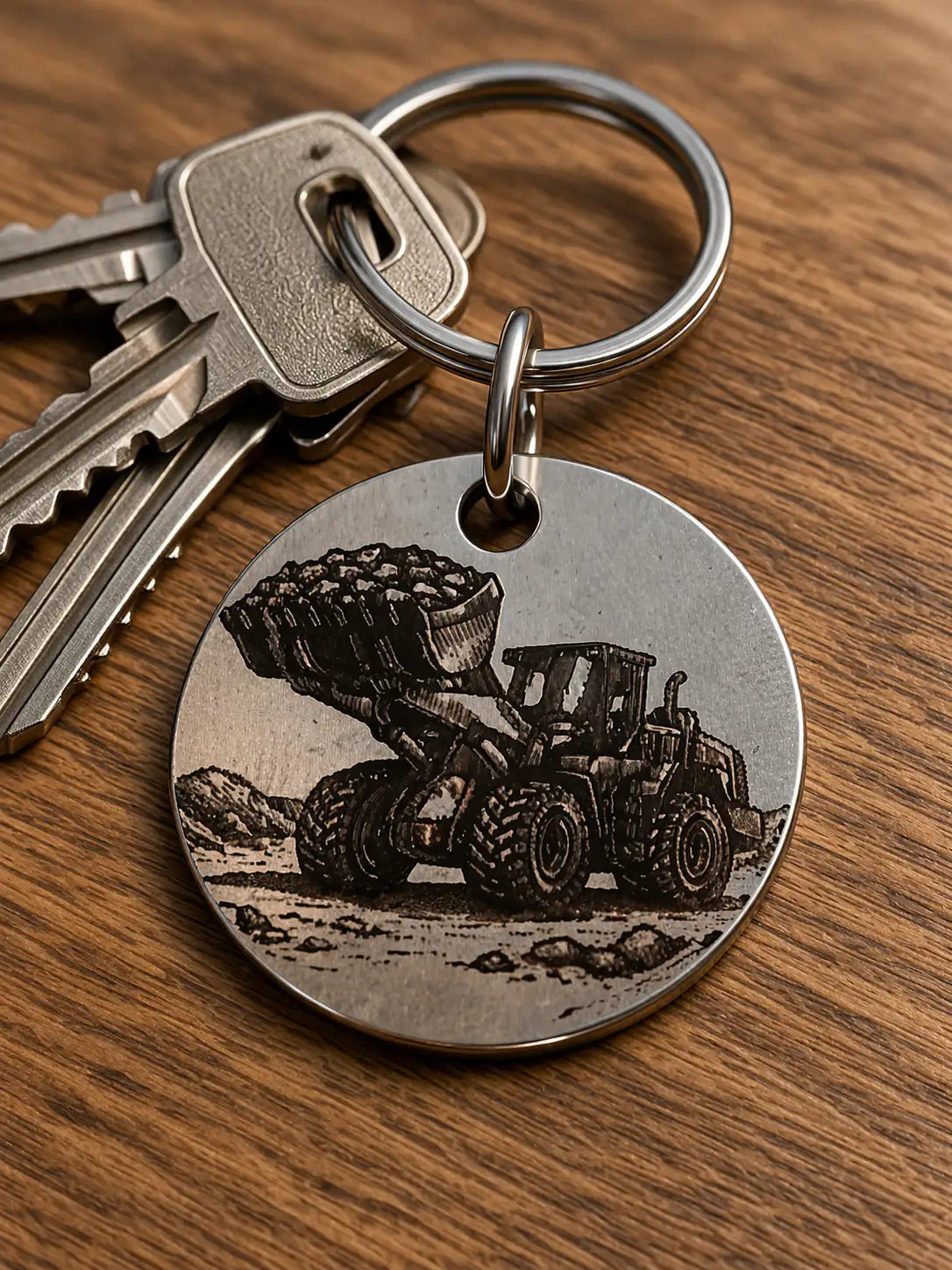 Personalized Loader Keychain with Engraving