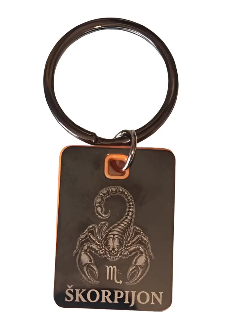 horoskop obesek Skorpijon z gravuro Personaliziran