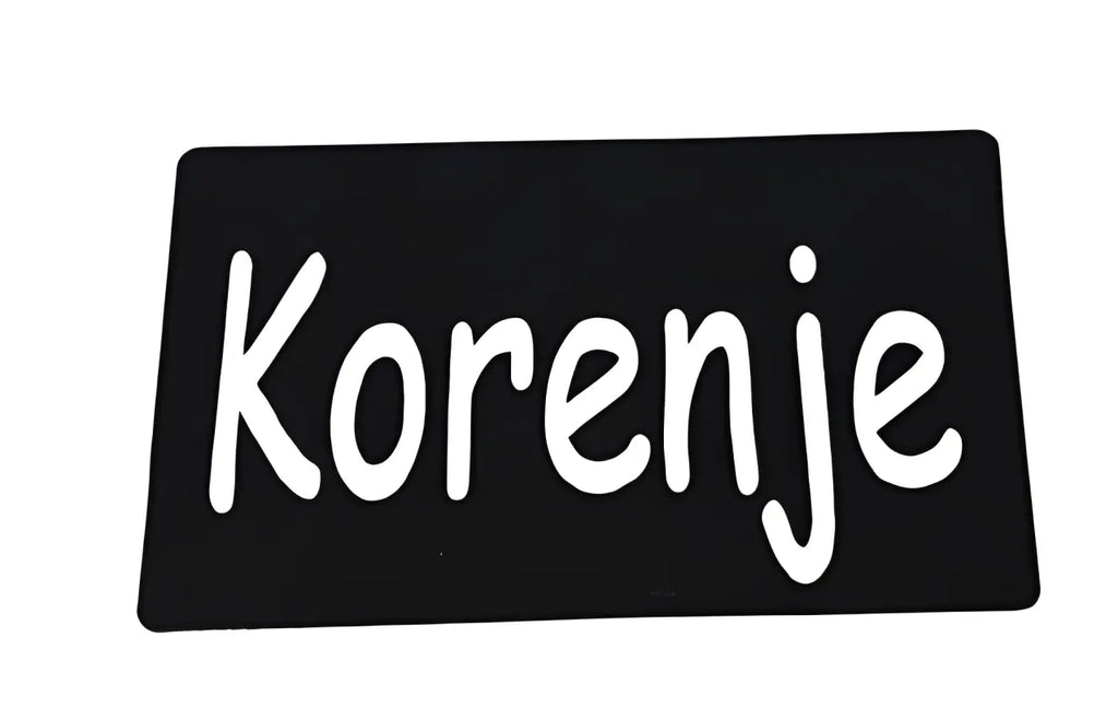 vrtna tablica Korenje za označevanje posejanega korenja v visoki gredi ali na vrtu.