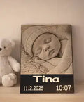 Personalized Baby Milestone Plaque 20x15 cm