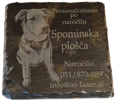 spominska ološča gravirana slika
