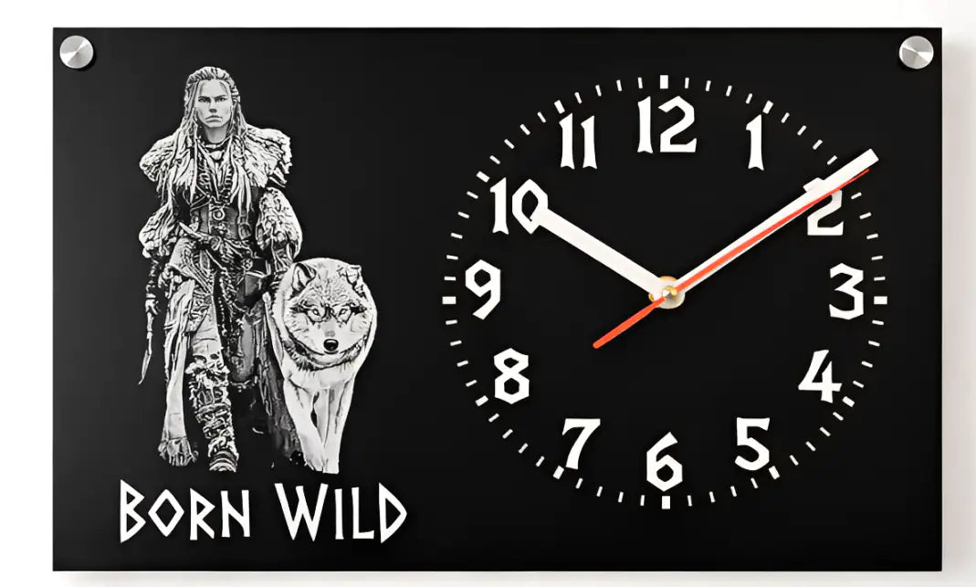 Engraved Wall Clock – Born Wild Design