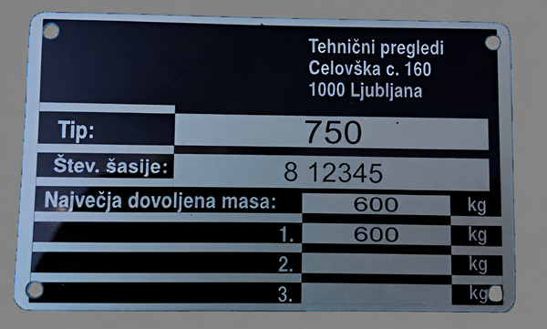 Identifikacijska tablica 