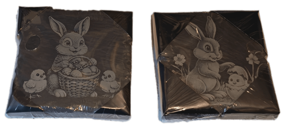 set graviranih plošč 13x13 cm